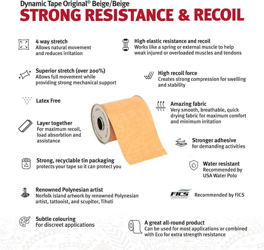 Dynamic Tape - Tattoo Beige 5cm x 5m 1 unidad