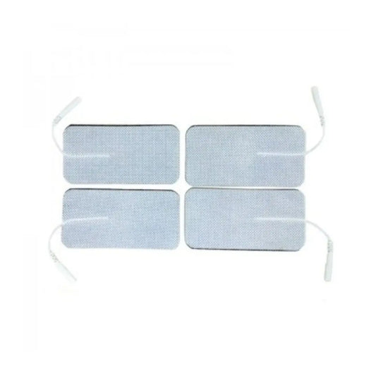 Electrodos Adhesivos Con Cable 5x10cm (4 unidades)