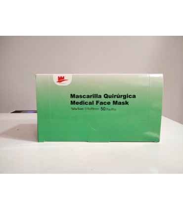 Surgical masks 3 layer type IIR (pack 50)