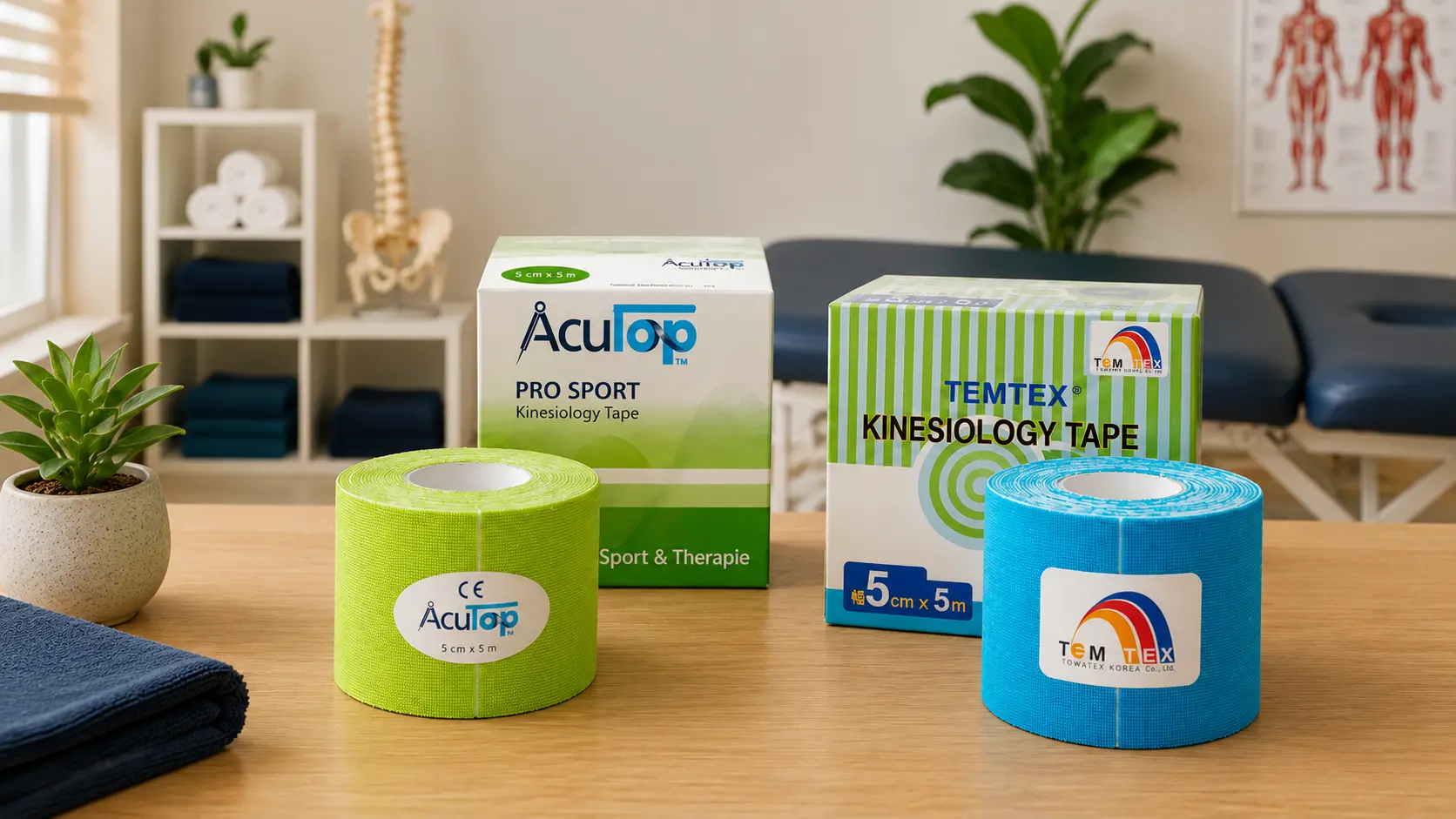 AcuTop vs Temtex: ¿qué kinesiotape elegir?
