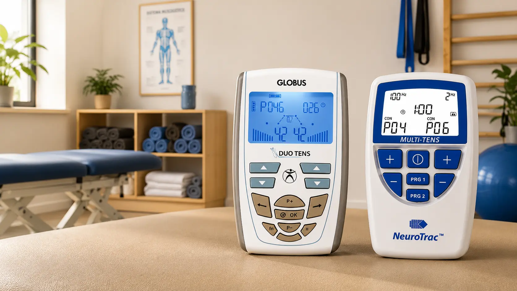 Globus vs NeuroTrac: comparativa TENS y EMS