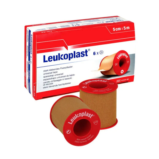 Leukoplast 5cm x 5m caja de 6 unidades