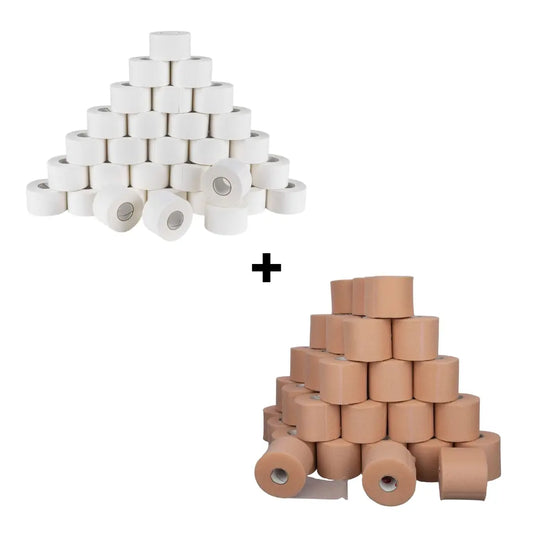 Sporttape 3,8cm x 10m (32 uds.) + Pretape (48 uds.)