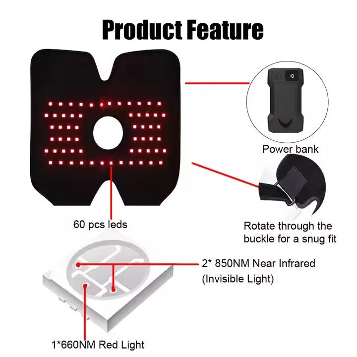 Red light knee brace