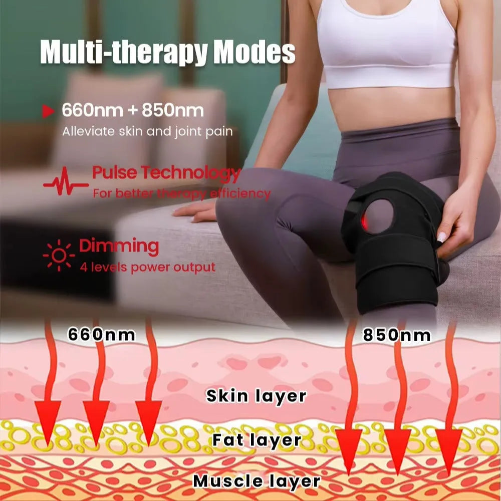 Red light knee brace