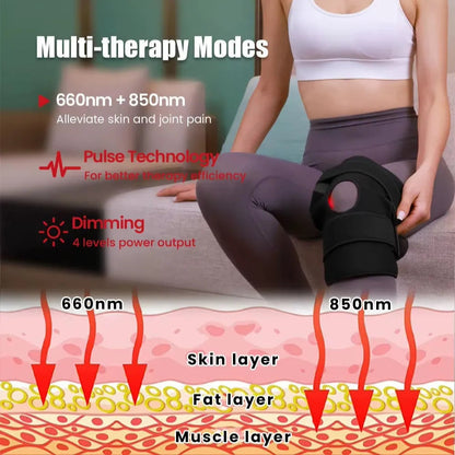 Red light knee brace