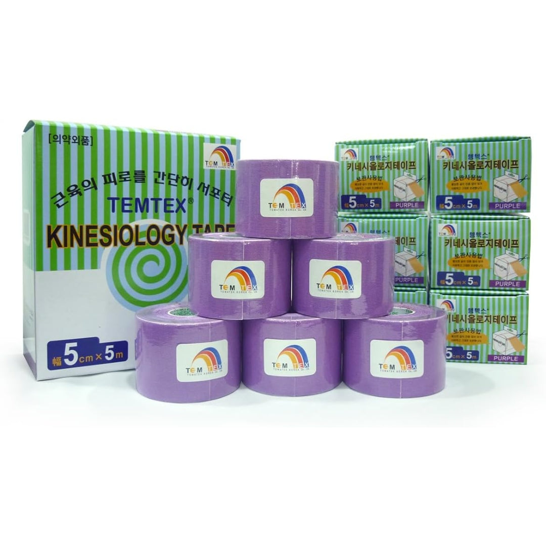 Temtex Kinesio Tape Morado 6 pack 5m x 5cm Kinemarket