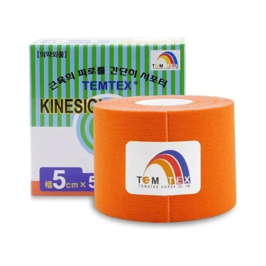 Temtex Kinesio Tape Classic Naranja Orange 5m x 5cm Kinemarket