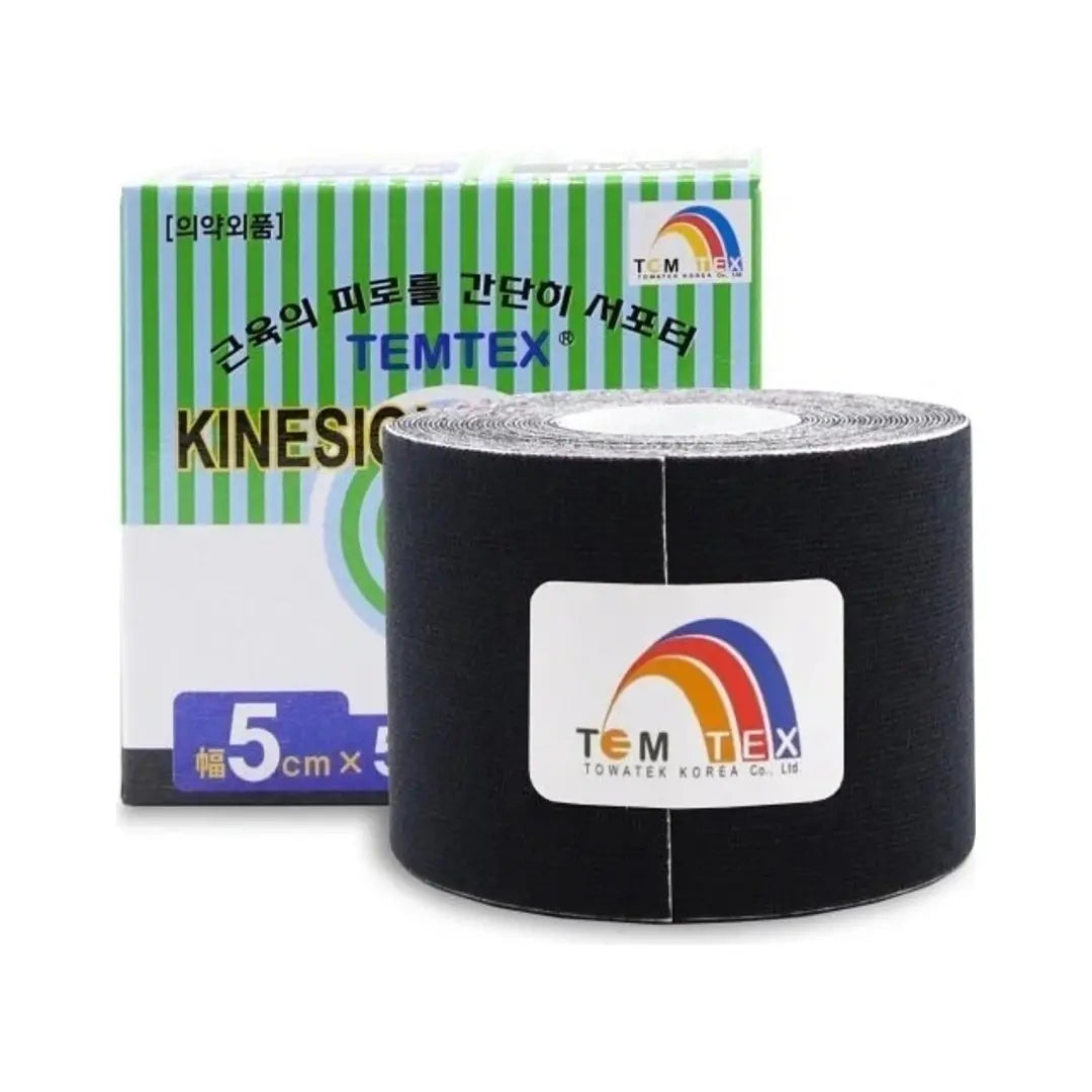 Temtex Kinesio Tape Classic Negro Noir 5m x 5cm Kinemarket