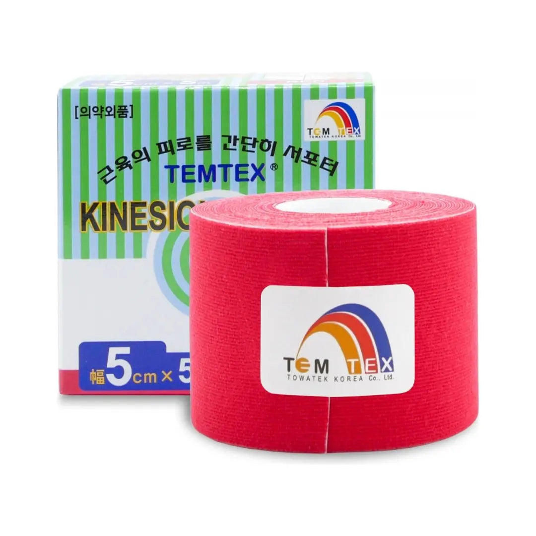 Temtex Kinesio Tape Classic Rojo Rouge 5m x 5cm Kinemarket