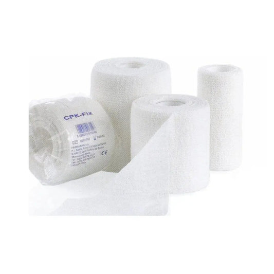 CPK FIX FARMABAN Cohesive Elastic Fixation Bandage 8cm x 20m (16-Pack)